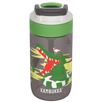 Бутылка для воды детская Kambukka Lagoon Crazy Crocodile, 400 мл, серая (11-04040) - Pampik - 2