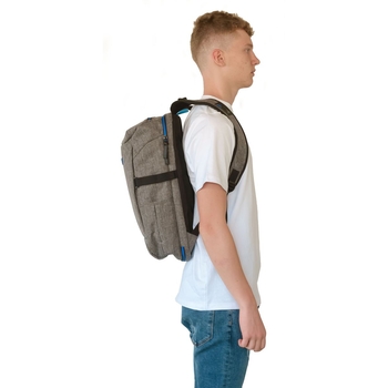 Рюкзак міський Yes T-56 Barrel, сірий (556863) - Pampik - 6