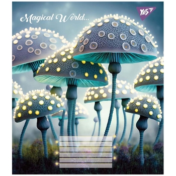 Зошит загальний Yes Magical World, А5, в косу лінію, 12 аркушів (766309) - Pampik