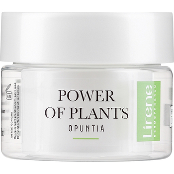 Розгладжувальний крем для обличчя Lirene Power Of Plants Opuntia Smoothing Cream 50 мл - Pampik