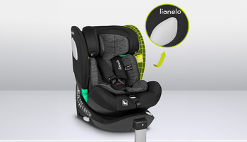 Автокрісло Lionelo ​​Braam i-Size Black Carbon, чорно-сіре (LO-BRAAM I-SIZE BLACK CARBON) - Pampik - 11
