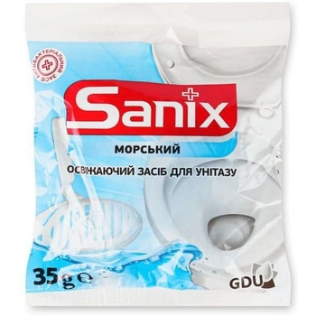 Освежающее средство для унитазов Sanix Морской 35 г - Pampik