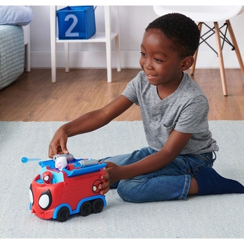 Машинка Spidey Deluxe Feature Vehicle Web Spinning Hauler Павутинний тягач (SNF0081) - Pampik - 14
