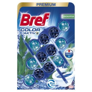 Туалетный блок Bref Цветная вода Эвкалипт, 150 г (3 шт.х50 г) - Pampik