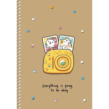 Тетрадь для записей Student Полароид А5, без линовки, спираль, 96 листов (A5-SC-096-6115) - Pampik