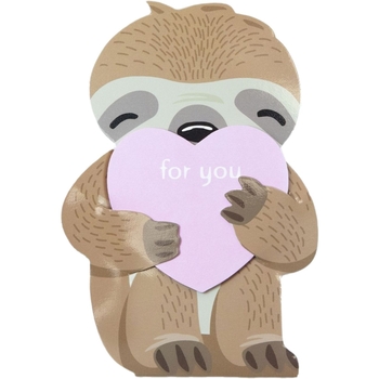 Блокнот дитячий Malevaro Звірята 3+ Лінивець з сердцем 78x116 мм 40 аркушів (52808) - Pampik