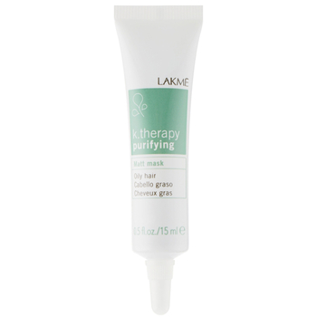 Маска Lakme K.Therapy Purifying Matt Mask, для жирного волосся, матуюча, 6 шт. х 15 мл - Pampik