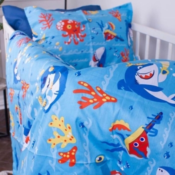 Простирадло MirSon Kids Time Сатін, 22-1314, Cerulean - Pampik - 6