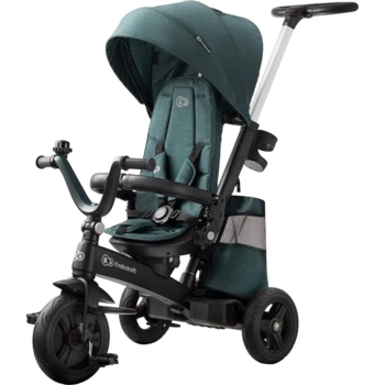 Триколісний велосипед Kinderkraft Easytwist Midnight Green зелений (00-00176376) - Pampik