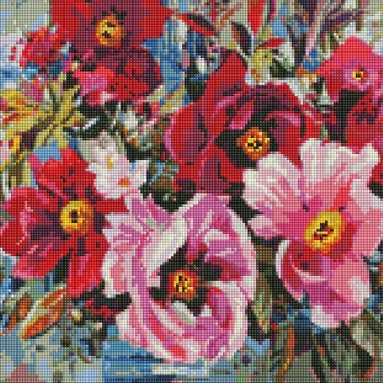 Набір з алмазною мозаїкою Ідейка Весняна краса, 40х40 см (AMO7540) - Pampik