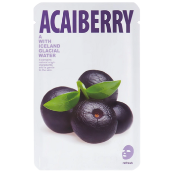 Тканинна маска для обличчя CNF The Iceland Ягода асаї 20 г - Pampik