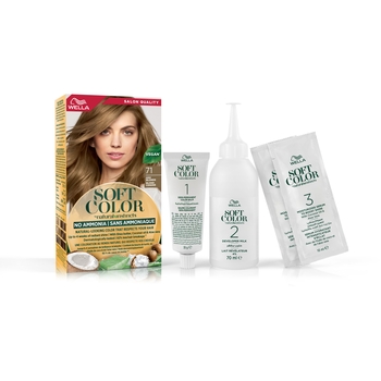 Краска для волос Wella Soft Color тон 71 Пепельный блонд - Pampik - 5