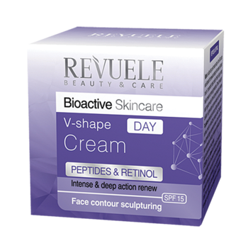 Дневной крем для контура лица Revuele Bioactive Peptides&Retinol, 50 мл - Pampik