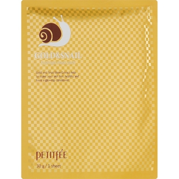 Маска для обличчя гідрогелева Petitfee Gold&Snail Transparent Gel Mask Pack - Pampik