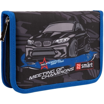 Пенал жесткий Smart HP-04 Hello, Drift, 13х21х4 см, черный (533194) - Pampik