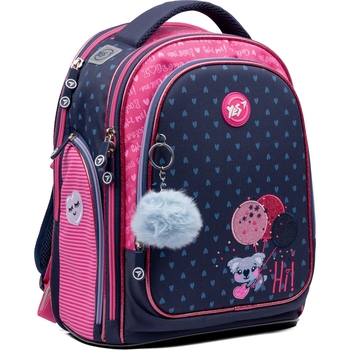 Рюкзак Yes S-84 Hi, koala, розовый с синим (552519) - Pampik - 2