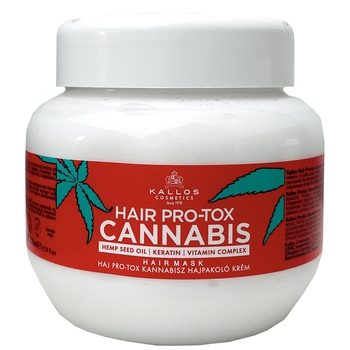 Маска для волосся Kallos Cosmetics з конопляною олією, 275 мл - Pampik