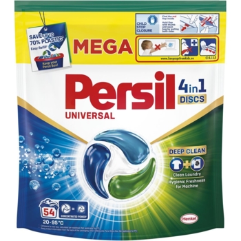 Диски для стирки Persil Deep Cleen Universal 4 in 1 Discs, 54 шт. - Pampik