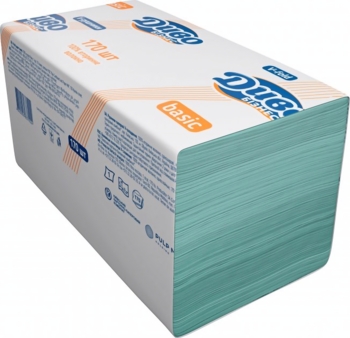 Паперові рушники Диво Бізнес Basic одношарові, 170 шт. - Pampik