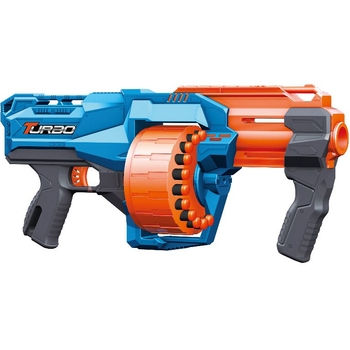 Игрушечный пулемет Turbo Attack Force с барабаном и мягкими патронами 24 шт. (ВТ339) - Pampik