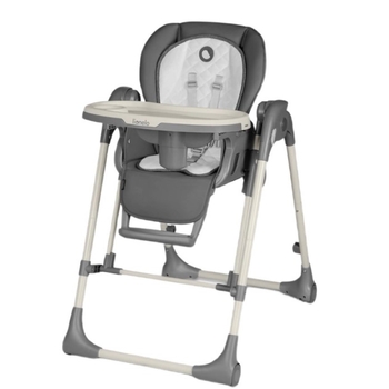 Стільчик для годування Lionelo Laurice Grey Stone, з функцією гойдалки, темно-сірий - Pampik