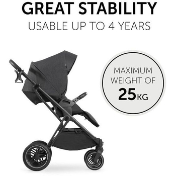 Универсальная коляска 2 в 1 Hauck Vision X Set Melange Black, черная (16523-2) - Pampik - 8
