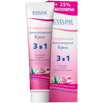 Крем для депиляции Eveline Depil Ультраножный 3 в 1, 125 мл - Pampik
