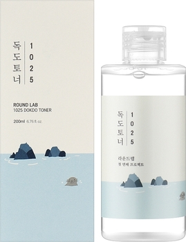 Тонер для обличчя Round Lab 1025 Dokdo Toner з ефектом пілінгу 200 мл - Pampik - 2