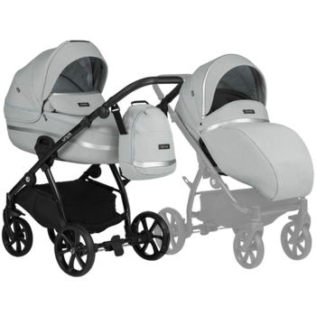 Коляска Tutis Uno 3 Plus Standart Risso, 2 в 1, сіра (1072142) - Pampik