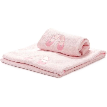 Набір махрових рушників Saffran Дитячий, 40х60 см/70х120 см, рожевий, 2 шт. (ТР00014) - Pampik