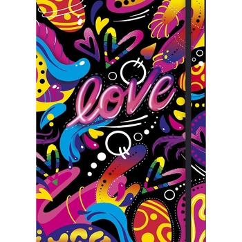 Зошит для ескізів Muse, А5, без лініювання, 80 арк., love (A5-3C-080-378) - Pampik