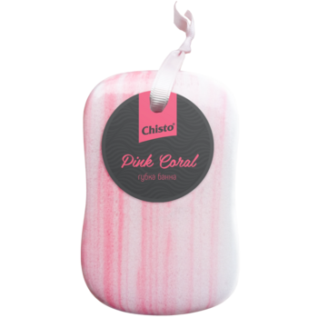 Губка банна Chisto Pink Coral - Pampik