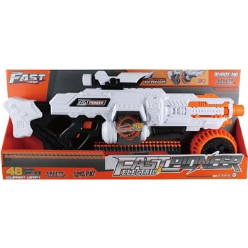 Іграшковий кулемет Fast Pioneer Electric з прицілом та м'якими набоями 48 шт. (BIG511) - Pampik - 2