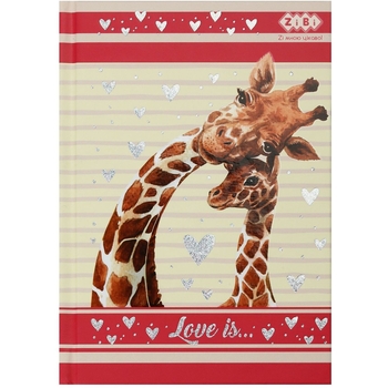 Блокнот ZiBi Love Is Kids Line А-6 у клітинку 64 аркуші червоний (ZB.12719-10) - Pampik