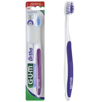 Зубна щітка GUM Orthodontic, м'яка, в асортименті - Pampik - 4