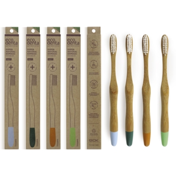 Бамбукова зубна щітка Ecodenta м'яка, в асортименті - Pampik