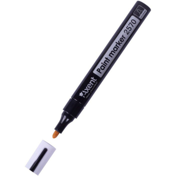 Лак-маркер Axent Paint, 2.4-2.8 мм, чорний (2570-01-A) - Pampik