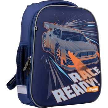 Рюкзак шкільний каркасний 1 Вересня Н-12 Street race, синий (558037) - Pampik - 2