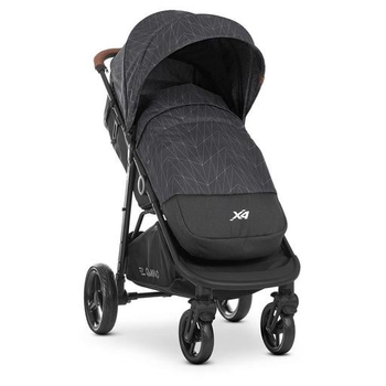 Коляска El Camino X4 ME 1024 Black Lines, черная (25430) - Pampik - 7