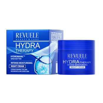 Ночной крем для лица интенсивно увлажняющий Revuele Hydra Therapy, 50 мл - Pampik