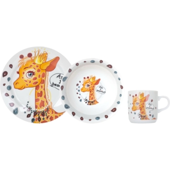 Набір дитячого посуду Limited Edition Giraffe, 3 предмети (YF6025) - Pampik