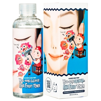 Тонер-пілінг Elizavecca Фруктові Кислоти Hell-Pore Clean Up Aha Fruit Toner, 200 мл - Pampik