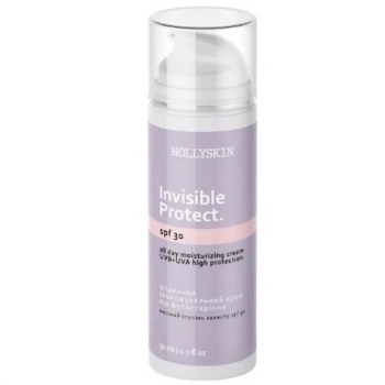 Ежедневный увлажняющий крем Hollyskin Invisible Protect SPF 30 от фотостарения, 50 мл - Pampik