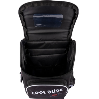 Рюкзак шкільний каркасний Smart PG-11 Dude, чорний (559013) - Pampik - 5