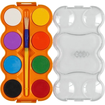 Краски акварельные Zibi Baby Line Jumbo с кистью 8 цветов (ZB.6580) - Pampik - 3