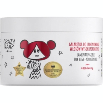 Желе для ламінування волосся з високим рівнем пористості HiSkin Crazy Hair Малина, 300 мл - Pampik