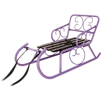 Санки Vitan Смерека зі спинкою та чорною планкою фіолетові (2030073) - Pampik