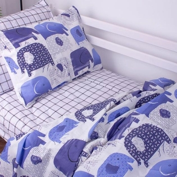 Простирадло MirSon Kids Time Бязь, 17-0133, Elephant - Pampik - 3