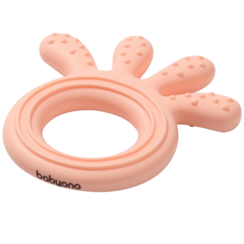 Прорізувач для зубів BabyOno Восьминіг, силіконовий, рожевий (826/01) - Pampik