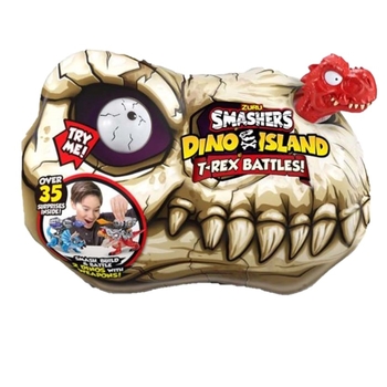 Набір Zuru Smashers Monster Wheels Dino Island Red Dino Skull (74102A) - Pampik